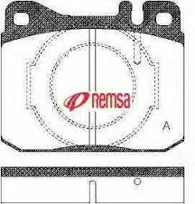 Тормозные колодки REMSA 0010.40 FDB243 Mersedes