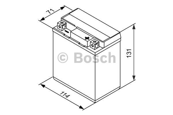 Аккумулятор AGM 12V 6Ah 100 A(EN) 113x70x130