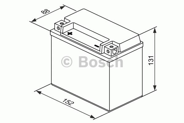 Akumulators BOSCH AGM 12V 10Ah 150 A(EN) 150x87x130