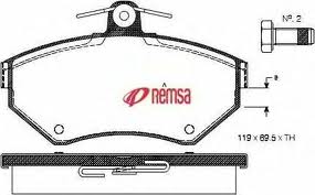 Тормозные колодки REMSA 0631.00 FDB1312 SEAT/VW