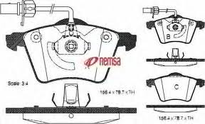 Тормозные колодки REMSA 0721.02 FVR1484 FDB1484 VW