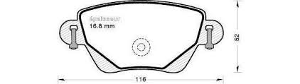 Тормозные колодки REMSA 0777.10 FDB1380 RENAULT