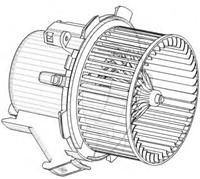 Salona ventilātors AUTOMEGA 7701057555 4415547 27205-00QAK