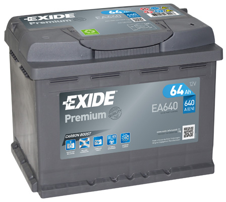 Akumulators EXIDE PREMIUM EA640 64Ah 640A