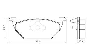 Тормозные колодки FERODO FDB1094 WVA 23130 AUDI SEAT SKODA VW