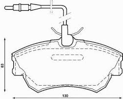 Тормозные колодки MOTECH 331124 FDB1124 RENAULT