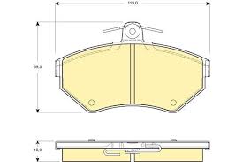 Bremžu kluči MOTECH 331312 FDB1312 WVA21945 SEAT VW