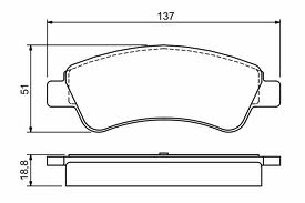 Тормозные колодки MOTECH 331399 FDB1399 CITROEN PEUGEOT