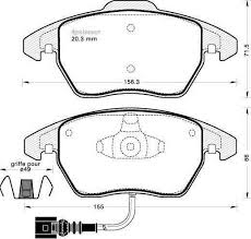 Bremžu kluči MOTECH 331304 FDB1304 AUDI SEAT SKODA VW