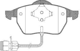 Тормозные колодки MOTECH 330590 FDB590 AUDI