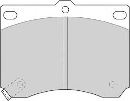 Тормозные колодки MOTECH 330714 FDB714 WVA21539 MAZDA