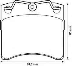 Тормозные колодки MOTECH 330722 FVR722 FDB722 WVA20651 VW