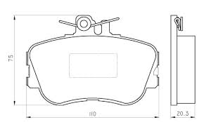 Тормозные колодки MOTECH 330854 FDB854 Mersedes