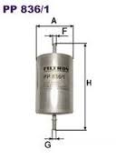 Топливный фильтр FILTRON PP836/1 WK730/1