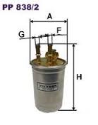 Топливный фильтр FILTRON PP838/2 WK853/7