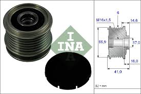 Обгонная муфта генератора INA 535001010 VKM03101 038903119