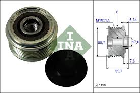 Обгонная муфта генератора INA 535007710 6041500160 4805492