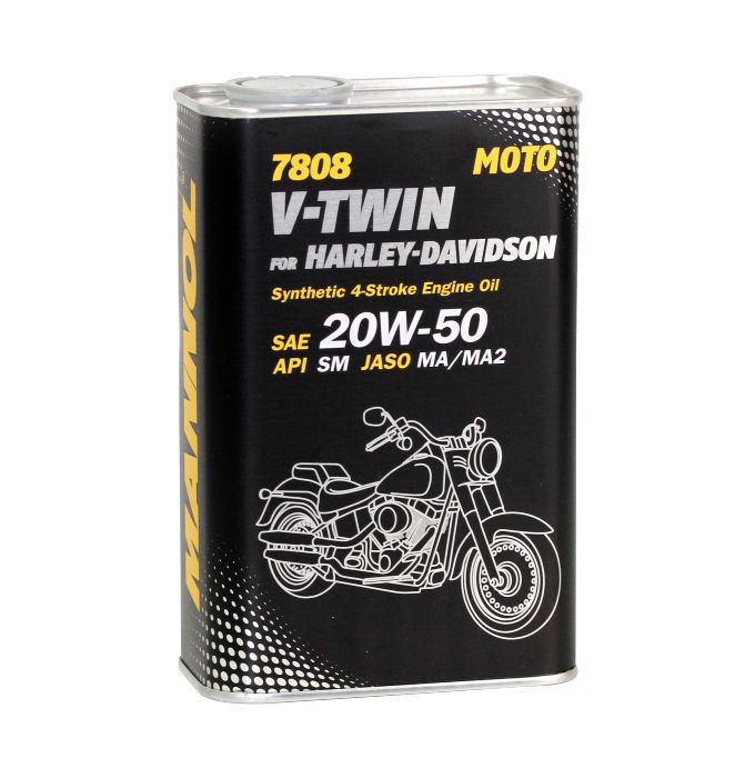Мотоциклетное масло MANNOL 7808 V-Twin for Harley-Davidson 20W-50 1L