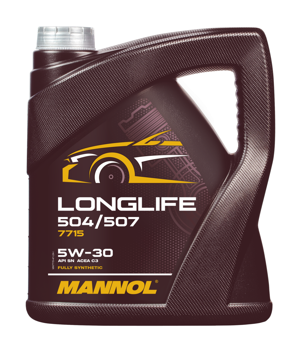 Motoreļļa MANNOL 7715 5W30 LONGLIVE 504.00/507.00 4L