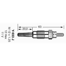 Свеча накаливания NGK Y-933J GN959 0250201050