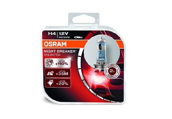Autolampa komplekts OSRAM H4 64193NBU-HCB 12V 60/55W