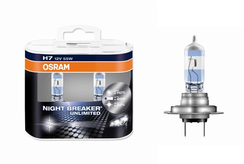 Autolampa kompl.OSRAM H7 64210NBU-HCB 12V 55W +110%