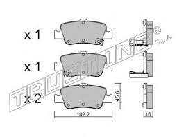 Тормозные колодки TRUSTING 812.0 FDB4048 WVA 24664 TOYOTA