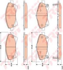 Тормозные колодки TRW GDB3479 FDB4047 WVA 24204 TOYOTA