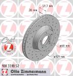 Комплект тормозных дисков ZIMMERMANN 100.3318.52 4F0615301E DDF1277 98200-1323PRO