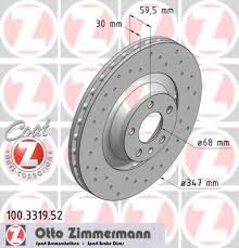 Bremžu disku komplekts ZIMMERMANN 100.3319.52 4F0615301F DDF1238  92132400