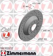 Комплект тормозных дисков ZIMMERMANN 100.3320.52 4F0615601E DDF1307 92132503