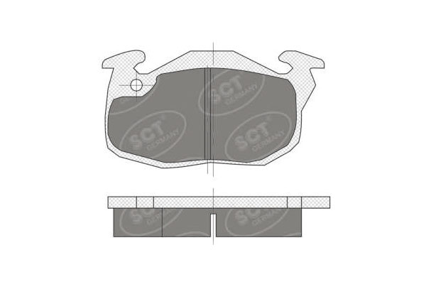 Комплект тормозных колодок SCT SP107 FDB393 WVA20905