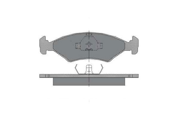 Комплект тормозных колодок SCT SP108 FDB206
