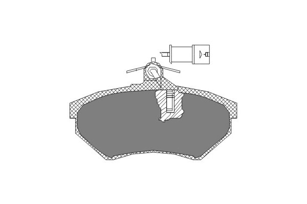 Комплект тормозных колодок SCT SP111 443398151F FDB954