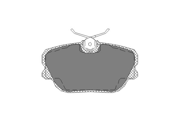 Комплект тормозных колодок SCT SP124 0014201020 0004208920 FDB669