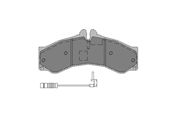 Тормозные колодки комплект SCT SP132 WVA29076 FDB1043 FCV1043