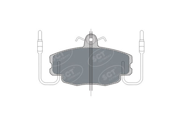 Тормозные колодки комплект SCT SP189 WVA21463 FDB845 FDB1781