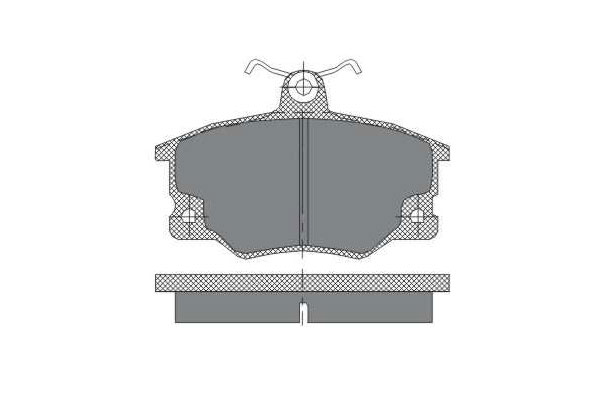 Тормозные колодки комплект SCT SP191 WVA20833 FDB370