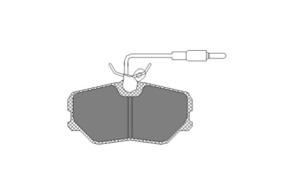 Тормозные колодки комплект SCT SP221 WVA21209 FDB540