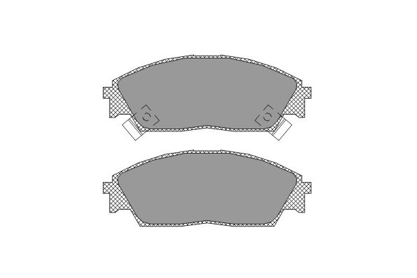 Тормозные колодки комплект SCT SP238 WVA21322 FDB598 FDS598