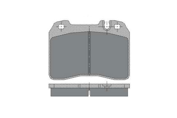 Тормозные колодки комплект SCT SP249 WVA21153 FDB646 FDB1037