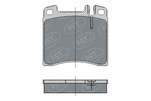 Тормозные колодки комплект SCT ceramic SP260C WVA21304 FDB798