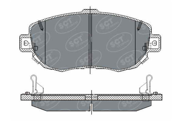 Тормозные колодки комплект SCT ceramic SP261C WVA21490 FDB1558