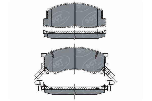 Bremžu kluči komplekts SCT ceramic SP262C WVA21837