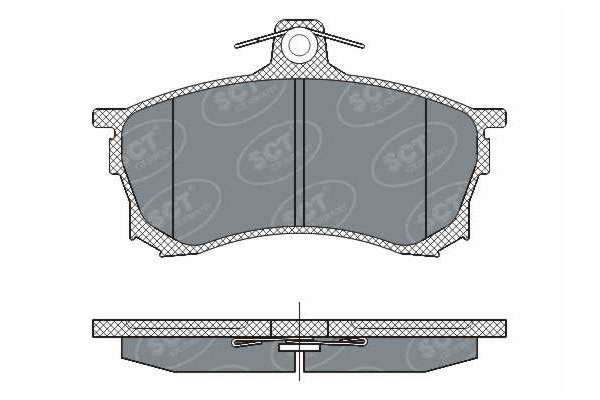 Тормозные колодки комплект SCT SP268 WVA23080 FDB1092