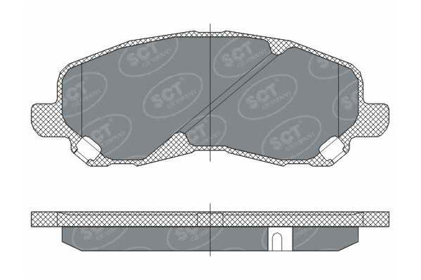 Тормозные колодки комплект SCT SP273 WVA23584 FDB1621