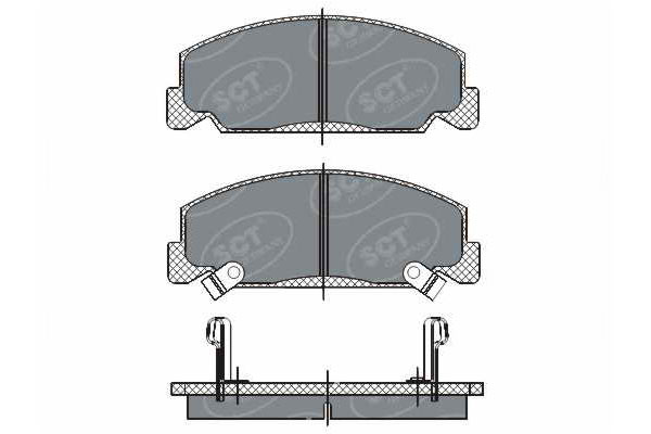 Тормозные колодки комплект SCT SP278 WVA21330 FDB708