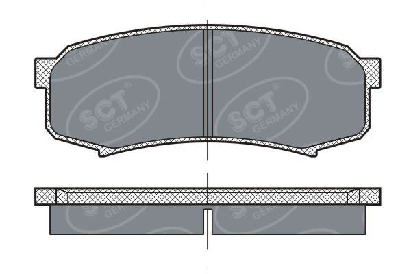 Тормозные колодки комплект SCT ceramic SP279C WVA21947 FDB1021 FSL1021