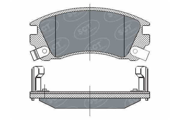 Тормозные колодки комплект SCT SP284 WVA21716 FDB940