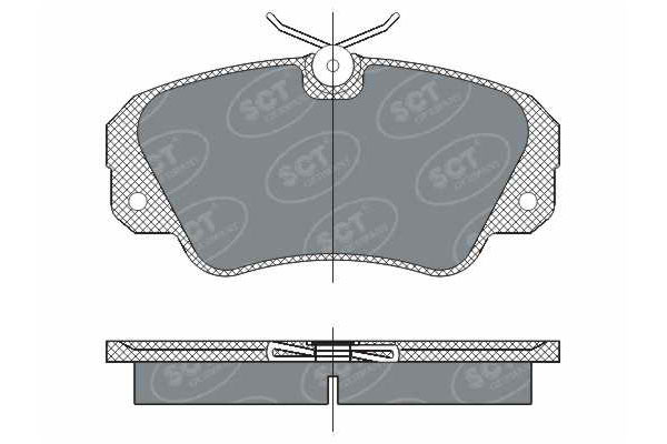 Тормозные колодки комплект SCT SP287 WV21368 FDB686